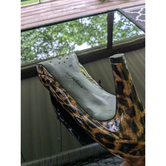 Easy Spirit AntiGravity Heels Womens Size 8.5 Leopard Print Pumps Patent Leather - Picture 8 of 13